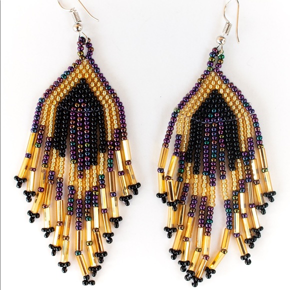 EMILUNA Jewelry - Huichol Party Fringe Earrings